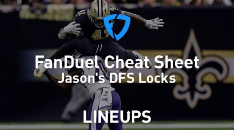 Trust the fantasy platform that beats the experts 70% of the time. FanDuel NFL Week 7 Cheat Sheet: Daily Fantasy Rankings ...