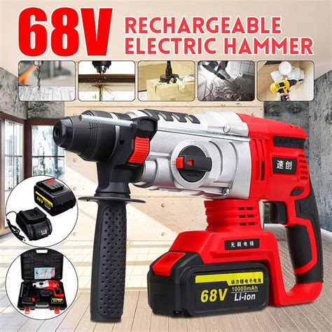 4 Funciton In 1 68V 88V Electric Impact Drill Rotary Hammer Brushless