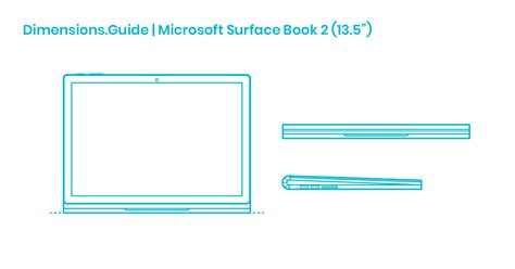 Microsoft Surface Book 2 135 Dimensions And Drawings Dimensionsguide