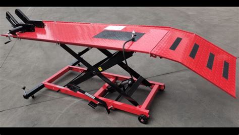 Motorcycle Airhydraulic Lift Bench 450 Kg Mb6003r Dtm Trading
