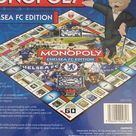 Winning moves chelsea fc monopoly board game. Chelsea Fc Monopoly Board Game