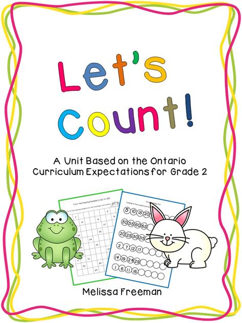Counting Unit Grade 2 Ontario Math Activities Elementary Ontario