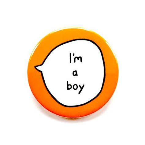 Im A Boy Gender Pin Badge Button Etsy Uk