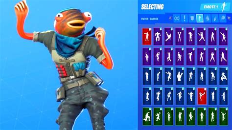 New Fortnite Triggerfish Skin Showcase With All Dances And Emotes