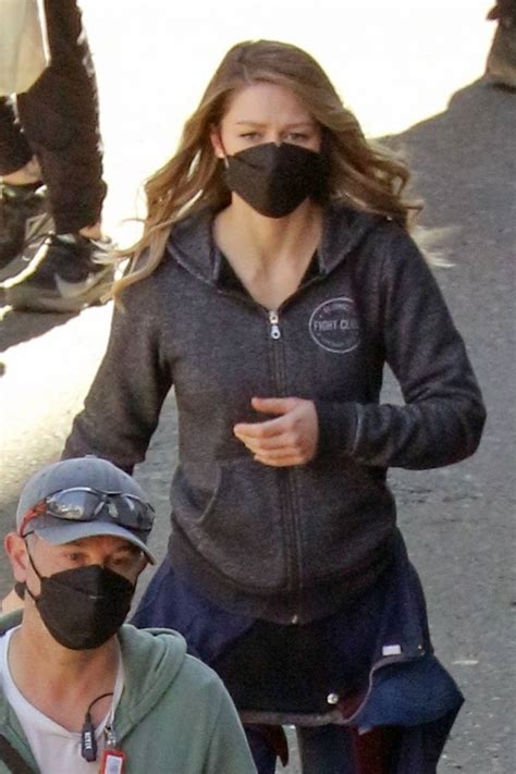 Melissa Benoist Filming Supergirl Set In Vancouver Gotceleb