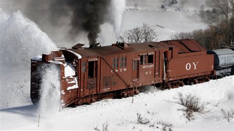 Steam Train Rotary Snow Plow Youtube