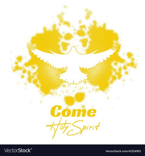 Pentecost Sunday Come Holy Spirit Royalty Free Vector Image
