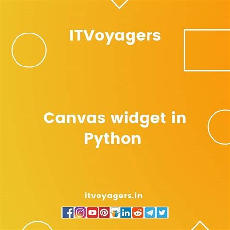 Detailed Description About Canvas Widget Of Tkinter In Python