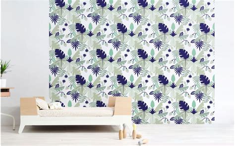 Kids room wallpapers for the sims 4 by pralinesims download by pralinesims creating tool used: BLUE JUNGLE WALLPAPER - Boys Room Wallpaper and Wall Murals