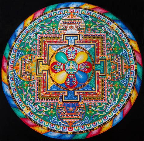 Meditation Tibetan Sand Painting Traditionally Most Sand Mandalas