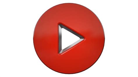 Red Play Icon Button Logo Symbol Animation Motion