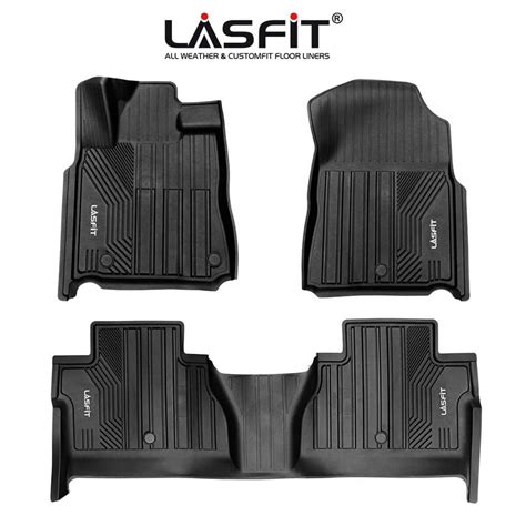 Lasfit Floor Mats For 2014 2021 Toyota Tundra Crewmax Cab All Weather