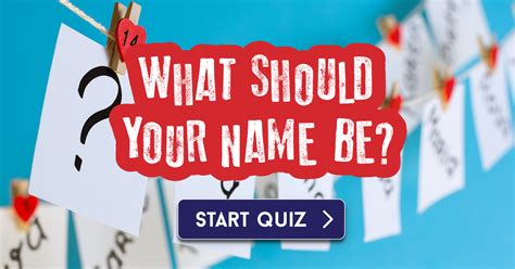 What Should Your Name Be Quiz