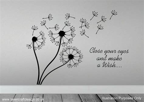This is make a wish: Make A Wish Dandelion Stencil. Various Sizes. High Quality ...