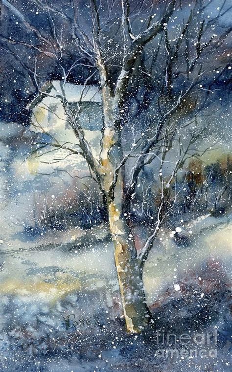 Snowfall By Virginia Potter Landscape Paintings Landscape Art