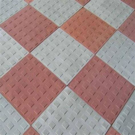 Concrete Square Parking Tiles Thickness 8 10 Mm Size 16x16 Inches