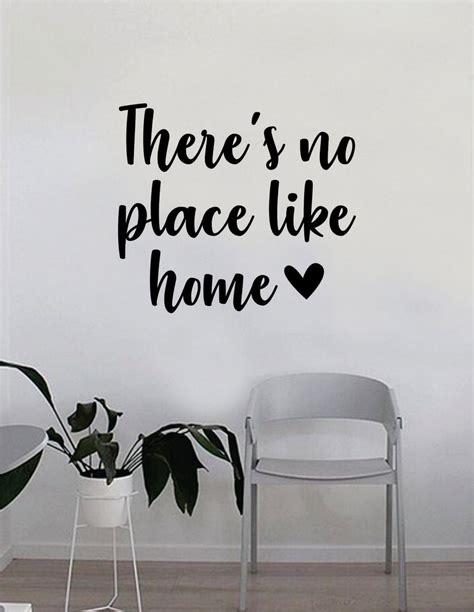 Theres No Place Like Home Wall Decal Sticker Room Art Vinyl Home Hous