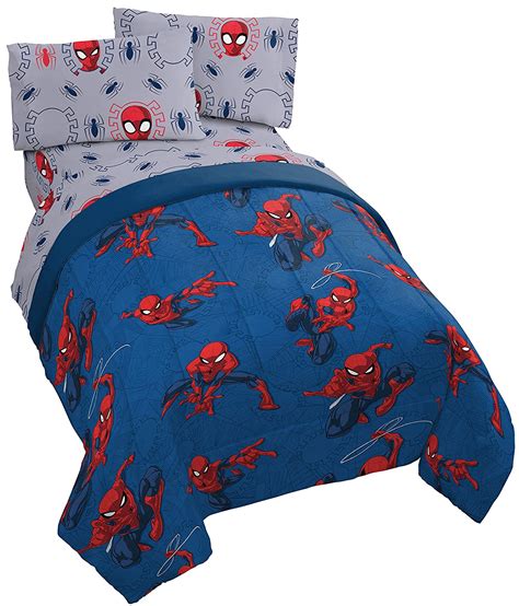 Buy Jay Franco Marvel Spiderman Spidey Crawl 5 Piece Full Bed Set