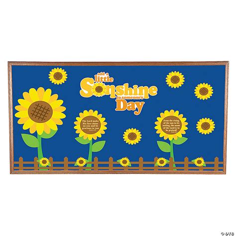 Sunflower Bulletin Board Set 10 Pc Oriental Trading