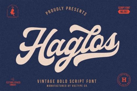 Haglos Bold Script Font All Free Fonts