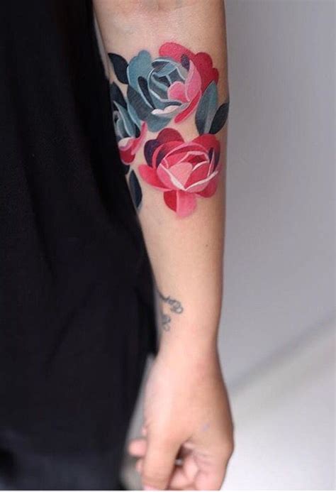Sasha Unisex Sunflower Tattoo Simple Delicate Flower Tattoo Small