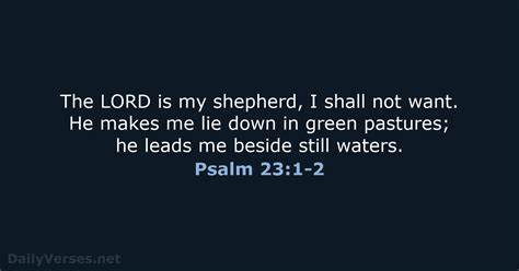 Psalm 23 NRSV DailyVerses Net