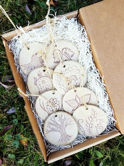 Handmade Ceramic Christmas Ornaments By Jenny Hoople Of Authentic Arts