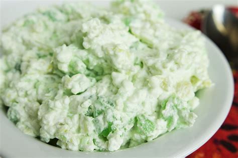 Jello salads were popular in the 1960s and are now considered retro. Green Jello Salad | Green jello salad, Green jello ...