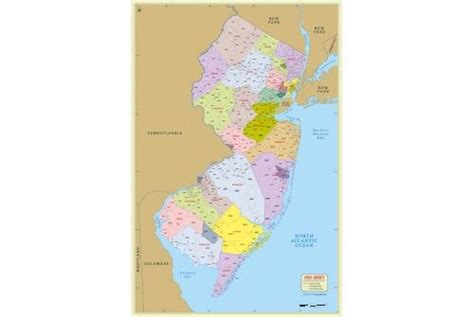 New Jersey Zip Code Map With Counties Zip Code Map Map Coding