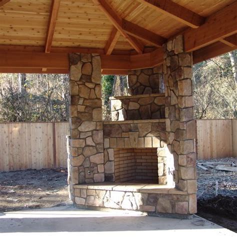 Corner Outdoor Fireplace Home Design Ideas Pictures Remodel And Decor