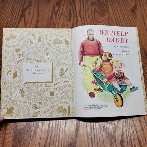 we help daddy by mini stein little golden book vintage 1982 ebay