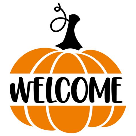 Free Svg Files Svg Png Dxf Eps Fall Halloween Welcome Pumpkin