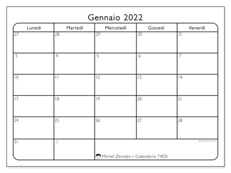 Calendario Gennaio 2022 Da Stampare 501ds Michel Zbinden Ch 52392 Hot