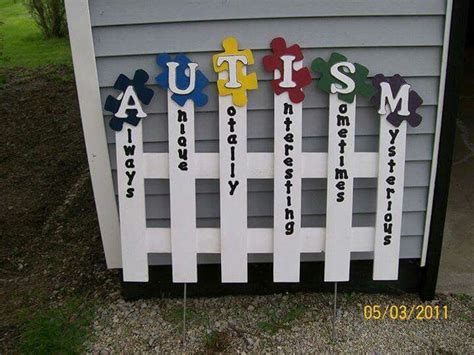 Breecan We Make This For Our Yard Autism Awareness Crafts Autism