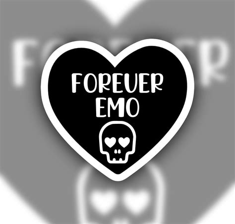 Forever Emo Sticker Gothic Sticker Emo Laptop Sticker Etsy