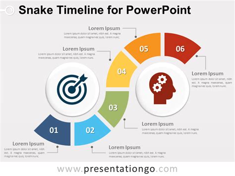 Snake Timeline Diagram For Powerpoint