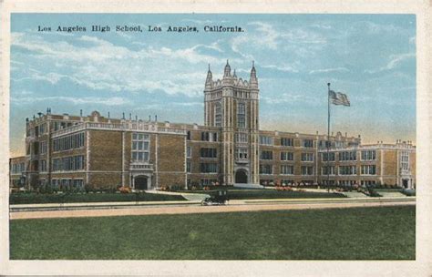 Los Angeles High School California Postcard