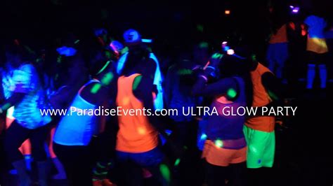 Black Light Party Ultra Glow On White And Neon Paradise