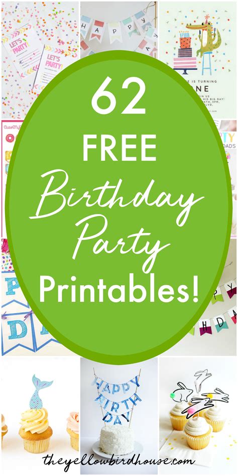 Art Birthday Party Free Printables