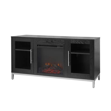 Buy Versanora Lainey Metal Legs Electric Fireplace Wooden Tv Stand