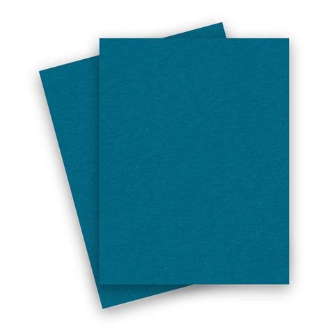 Basis Colors 85 X 11 Cardstock Paper Teal 80lb Cover 100 Pk