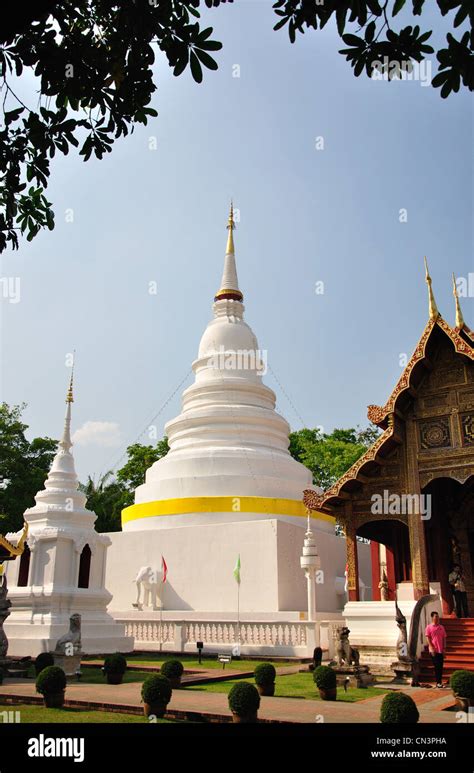 The Phrathatluang Chedi Wat Phra Singh Chiang Mai Chiang Mai