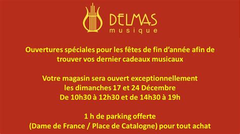 See more of ouverture exceptionnelle on facebook. Ouverture exceptionnelle des fêtes de fin d'année - Delmas ...