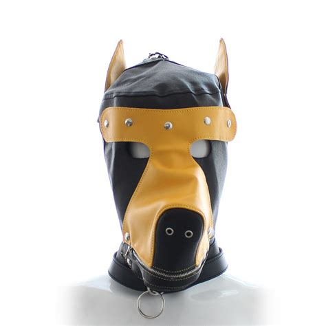 Buy 2017new Styles Leather Mask Bondage Restraints Dog