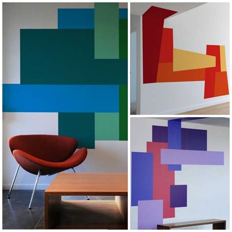 Color Blocking Via Simply Grove Geometric Wall Decor Bedroom Wall