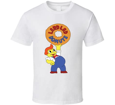 Lard Lad Donuts Simpsons Fictional Restaurant Logo T Shirt Logo