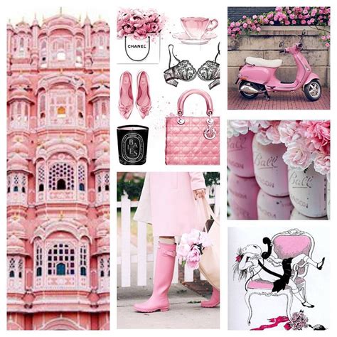 Pretty In Pink Mood Board Created For Fun In The True Spirit Of