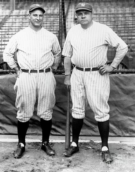 lou gehrig and babe ruth by national baseball hall of fame library