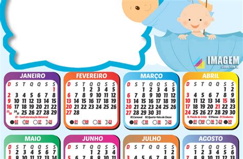 Moldura Calendário 2022 Baby Boy Png Imagem Legal
