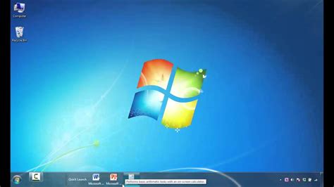 How To Add Shortcut Icons To Quick Launch Toolbar In Windows 7 Youtube